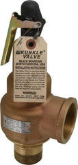 Midwest Control - 1-1/2" Inlet, 2" Outlet, ASME Safety Relief Valve - 150 Max psi, Bronze, 2,496 Cubic' per Min - All Tool & Supply