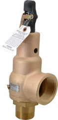 Midwest Control - 2" Inlet, 2-1/2" Outlet, ASME Safety Relief Valve - 150 Max psi, Bronze, 4,090 Cubic' per Min - All Tool & Supply