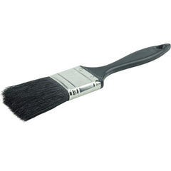 1-1/2″ Industrial Varnish Brush, Black China Bristle, 2″ Trim Length, Blue Plastic Sash - All Tool & Supply