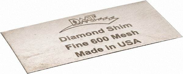 DMT - 2" Long x 1" Wide x 0.006" Thick, Diam ond Sharpening Stone - Rectangle, 600 Grit, Fine Grade - All Tool & Supply