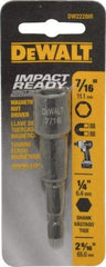 DeWALT - 7/16" Magnetic Nutsetter - 1/4" Hex Drive, 2-9/16" OAL - All Tool & Supply