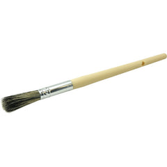 #2 7/16″ Round Sash Brush, Grey Bristle Fill, 1-3/4″ Trim Length, Plain Foam Handle - All Tool & Supply