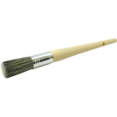 #6 13/16″ Round Sash Brush, Grey Bristle Fill, 2″ Trim Length, Plain Foam Handle - All Tool & Supply