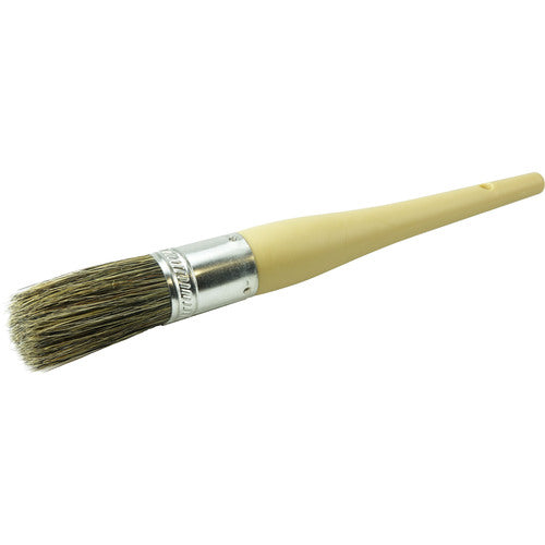 #10 1-1/16″ Round Sash Brush, Grey Bristle Fill, 2-1/4″ Trim Length, Plain Foam Handle - All Tool & Supply