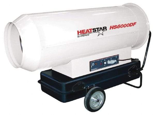 Heatstar - 610,000 BTU Rating, Diesel Forced Air Heater - 14,250 Sq Ft Max Heating Area, 35.6 Gal Capacity, Fuel with Diesel, Kerosene, JP-8 & Jet8 - All Tool & Supply