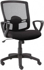 ALERA - 23-5/8" High Office/Managerial/Executive Chair - 20" Wide x 19" Deep, Fabric Mesh Seat, Black - All Tool & Supply