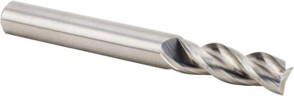 Kennametal - 3mm, 3 Flute, Single End, Solid Carbide, Corner Radius End Mill - 38mm OAL, 38° Helix, Right Hand Flute, 12mm LOC, Right Hand Cut - All Tool & Supply