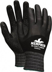 MCR Safety - Size S Nylon/Spandex General Protection Work Gloves - For General Purpose, Knit Wrist Cuff, Black, Paired - All Tool & Supply