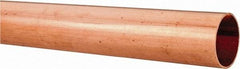 Mueller Industries - 2' Long, 1-1/8" OD x 1" ID, Grade C12200 Copper Water (M) Tube - 0.035" Wall Thickness, 0.464 Ft/Lb - All Tool & Supply