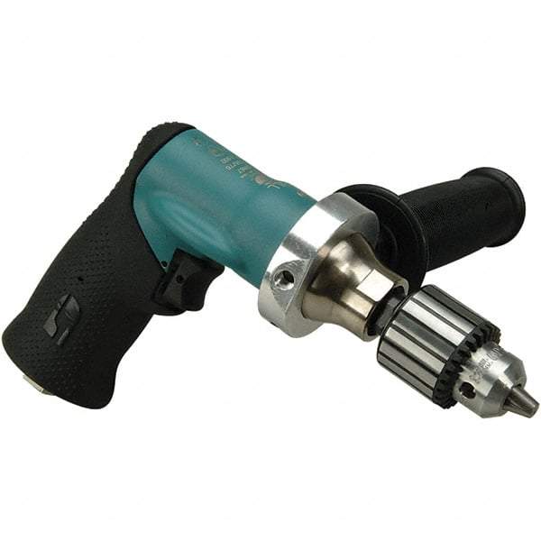 Dynabrade - 3/8" Keyed Chuck - Pistol Grip Handle, 500 RPM, 0.4 hp, 90 psi - All Tool & Supply