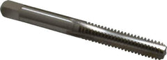 Cleveland - 1/4-20 UNC 4 Flute Bright Finish High Speed Steel Straight Flute Standard Hand Tap - Bottoming, Right Hand Thread, 63.5mm OAL, 25.4mm Thread Length, H2 Limit, Oversize - All Tool & Supply