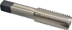 Cleveland - 1-1/8 - 7 UNC 3B 4 Flute Bright Finish High Speed Steel Straight Flute Standard Hand Tap - Bottoming, Right Hand Thread, 5.438" OAL, 2.56" Thread Length, H4 Limit, Oversize - All Tool & Supply