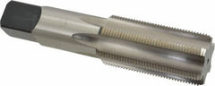 Cleveland - 1-1/2 - 12 UNF 3B 6 Flute Bright Finish High Speed Steel Straight Flute Standard Hand Tap - Bottoming, Right Hand Thread, 6-3/8" OAL, 76.2mm Thread Length, H4 Limit, Oversize - All Tool & Supply