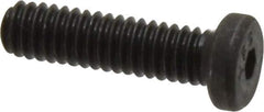 Value Collection - #8-32 UNC Hex Socket Drive, Low Socket Cap Screw - Alloy Steel, Black Oxide Finish, Fully Threaded, 5/8" Length Under Head - All Tool & Supply