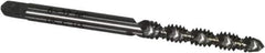 Cleveland - #6-32 UNC 2 Flute 2B Plug Spiral Flute Tap - High Speed Steel, Bright Finish, 50.8mm OAL, Right Hand Flute, Right Hand Thread, H3, Series 1093/1094 - All Tool & Supply