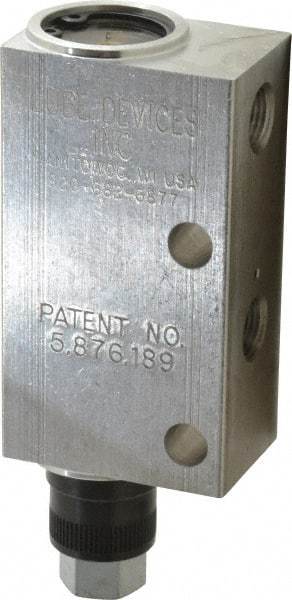 LDI Industries - 0.16 cc Output per Cycle, 1 Outlet Central Lubrication System Air-Operated Pump - 1" Wide x 4-3/64" High, Oil/Grease, 1/8-27 Outlet Thread, NPTF - All Tool & Supply