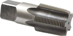 Cleveland - 1-1/4 - 11-1/2 NPT Thread, 5 Flute Standard Pipe Tap - 4" OAL, 1-3/4" Thread Length, 1-5/16" Shank Diam, Bright Finish, High Speed Steel - Exact Industrial Supply