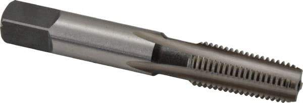 Cleveland - 1/16-27 NPTF Thread, 4 Flute Standard Pipe Tap - 2-1/8" OAL, 11/16" Thread Length, 5/16" Shank Diam, Bright Finish, High Speed Steel - Exact Industrial Supply