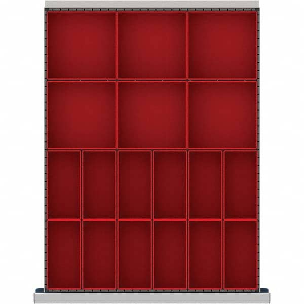 LISTA - 18-Compartment Drawer Divider Layout for 3.15" High Drawers - All Tool & Supply