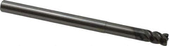 OSG - 8mm, 4 Flute, Single End, Solid Carbide, 0.5mm Corner Radius End Mill - 110mm OAL, 45° Helix, Right Hand Flute, 12mm LOC, Right Hand Cut, 40mm Extended Reach - All Tool & Supply