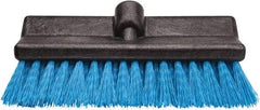 Harper Brush - 2-1/4" Bristle Length, Polypropylene Deck Scrub Brush - 10" Wide Head, 10" OAL, Black, Polypropylene Block - All Tool & Supply