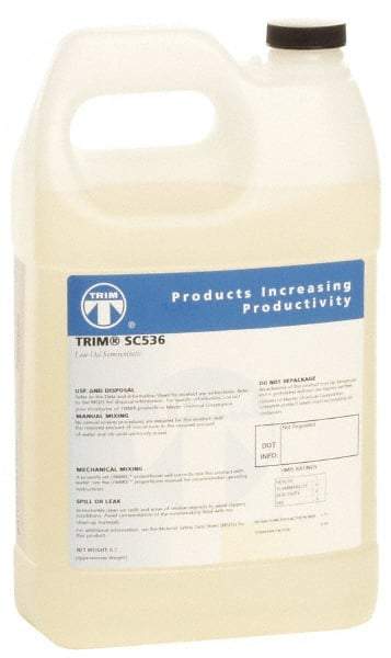 Master Fluid Solutions - Trim SC536, 1 Gal Bottle Cutting & Grinding Fluid - Semisynthetic, For Drilling, Reaming, Tapping - All Tool & Supply