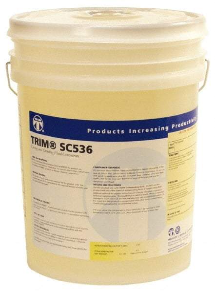 Master Fluid Solutions - Trim SC536, 5 Gal Pail Cutting & Grinding Fluid - Semisynthetic, For Drilling, Reaming, Tapping - All Tool & Supply