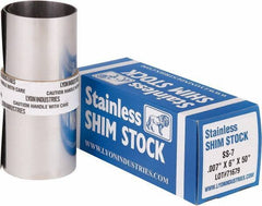 Made in USA - Metal Shim Stock   Type: Shim Stock Roll    Material: Stainless Steel - All Tool & Supply