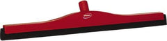 Vikan - 24" Foam Rubber Blade Bench Squeegee - Double Edge, Red, Plastic Holder - All Tool & Supply