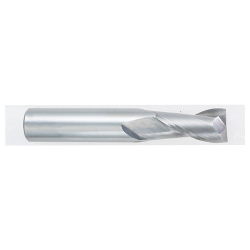 ‎3/32″ Dia. × 1/8″ Shank × 5/16″ DOC × 1-1/2″ OAL, Carbide, TiAlN, 2 Flute, Square, Solid End Mill - All Tool & Supply