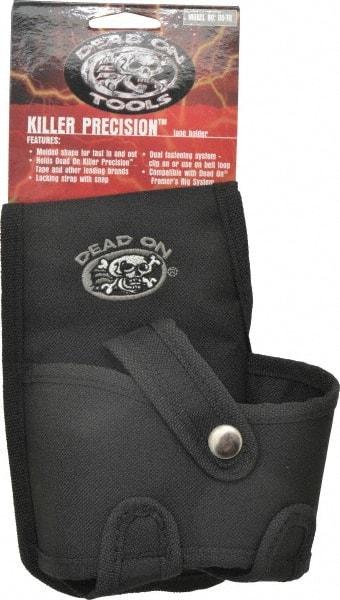 Dead On - 1 Pocket Tape Measure Holster - Polyester, Black, 5" Wide x 7" High - All Tool & Supply