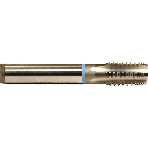 Emuge - 3/4-14 NPTF, 5 Flutes, Bright Finish, Cobalt, Interrupted Thread Pipe Tap - 3-1/4 Inch Overall Length, 29/32 Inch Shank Diameter, 1.38 Inch Thread Length, 0.67 Inch Square Size, Modified Bottoming Chamfer, Series KEG - Exact Industrial Supply