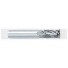 ‎1/8″ Dia. × 1/8″ Shank × 1/2″ DOC × 1-1/2″ OAL, Carbide, TiAlN, 4 Flute, Square, Solid End Mill - All Tool & Supply