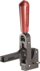 De-Sta-Co - 1,601 Lb Holding Capacity, Vertical Handle, Manual Hold Down Toggle Clamp - 71° Handle Movement, 132° Bar Opening, Solid Bar, Solid Base, Oxide Finish, Forged Alloy Steel - All Tool & Supply