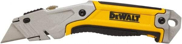 DeWALT - Retractable Utility Knife - 2-1/2" Bi-Metal Blade, Yellow & Silver Metal Handle, 1 Blade Included - All Tool & Supply