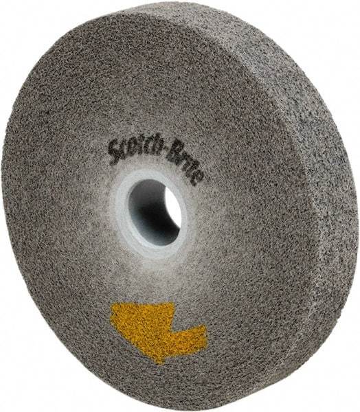 3M - 14" Diam, 2" Face Width, 8" Center Hole, Fine Grade, Silicon Carbide Deburring Wheel - Convolute, Medium Density 10 Grade, 2,550 RPM - All Tool & Supply