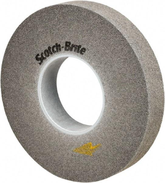 3M - 12" Diam, 2" Face Width, 5" Center Hole, Fine Grade, Silicon Carbide Deburring Wheel - Convolute, Medium Density 10 Grade, 3,000 RPM - All Tool & Supply