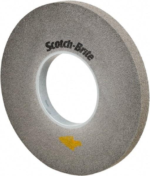 3M - 14" Diam, 1" Face Width, 8" Center Hole, Fine Grade, Silicon Carbide Deburring Wheel - Convolute, Soft Density 9 Grade, 2,550 RPM - All Tool & Supply