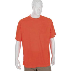 Ergodyne - Size 2XL, Orange, High Visibility, Short Sleeve T-Pocket, - 1 Pocket, Polyester - All Tool & Supply