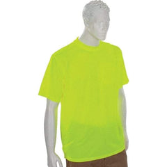 Ergodyne - Size 3XL, Lime, High Visibility, Short Sleeve T-Pocket, - 1 Pocket, Polyester - All Tool & Supply