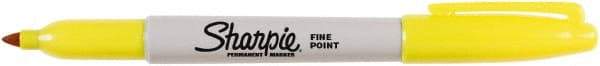 Sharpie - Yellow Permanent Marker - Fine Tip, AP Nontoxic Ink - All Tool & Supply