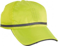 Ergodyne - Size Universal, General Purpose Baseball Cap - Lime Solid Pattern, Polyester - All Tool & Supply