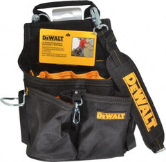 DeWALT - 14 Pocket Electrician's Holster - Ballistic Polyester, Black & Yellow, 12" Wide x 15" High - All Tool & Supply