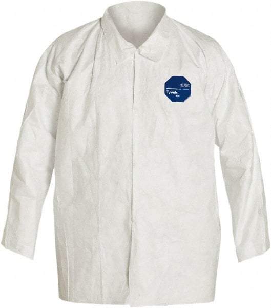 Dupont - Size M, White, General Purpose, Long Sleeve Shirt - 36-1/4 to 39-3/4 Inch Chest, 30-7/8 Inch Long, Tyvek - All Tool & Supply