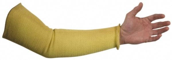 Whizard - Size Universal, Yellow Kevlar Cut Resistant Sleeve - 16" Long Sleeve, Elastic Opening at Both Ends - All Tool & Supply