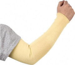 Whizard - Size Universal, Yellow Kevlar Cut Resistant Sleeve - 24" Long Sleeve, Elastic Opening at Both Ends - All Tool & Supply