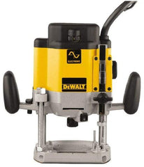 DeWALT - 8,000 to 22,000 RPM, 3 HP, 15 Amp, Plunge Base Electric Router - 1/4 and 1/2 Inch Collet - All Tool & Supply