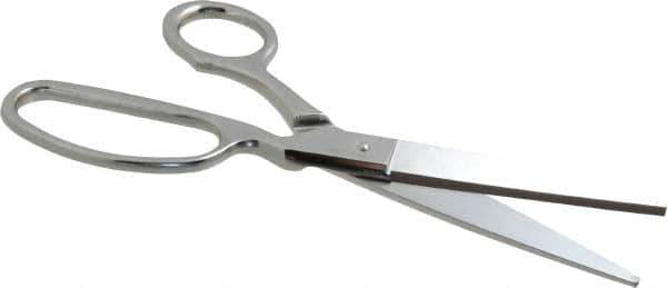 Heritage Cutlery - 4" LOC, 9" OAL Chrome Plated Standard Shears - Right Hand, Metal Offset Handle, For General Purpose Use - All Tool & Supply