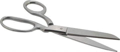 Heritage Cutlery - 3-1/2" LOC, 8-1/2" OAL Stainless Steel Standard Shears - Right Hand, Metal Bent Handle, For General Purpose Use - All Tool & Supply