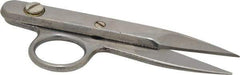 Heritage Cutlery - 1-3/8" LOC, 4-1/2" OAL Stainless Steel Standard Thread Clips - Right Hand, Metal Straight Handle, For Electrical - All Tool & Supply